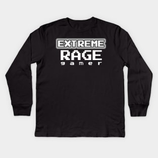 "EXTREME RAGE Gamer" Kids Long Sleeve T-Shirt